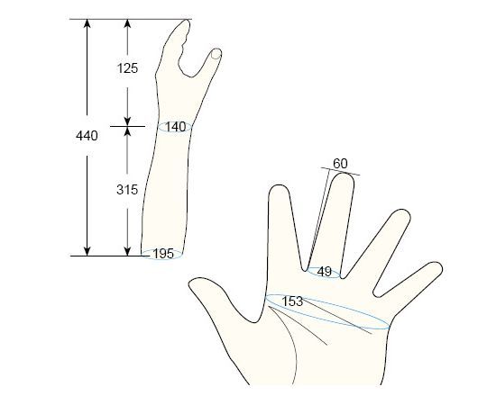 100 PL PM left hand regal prosthesis