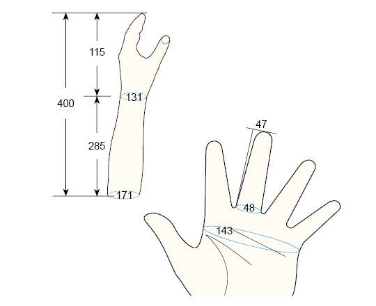 100 PL PS left hand regal prosthesis