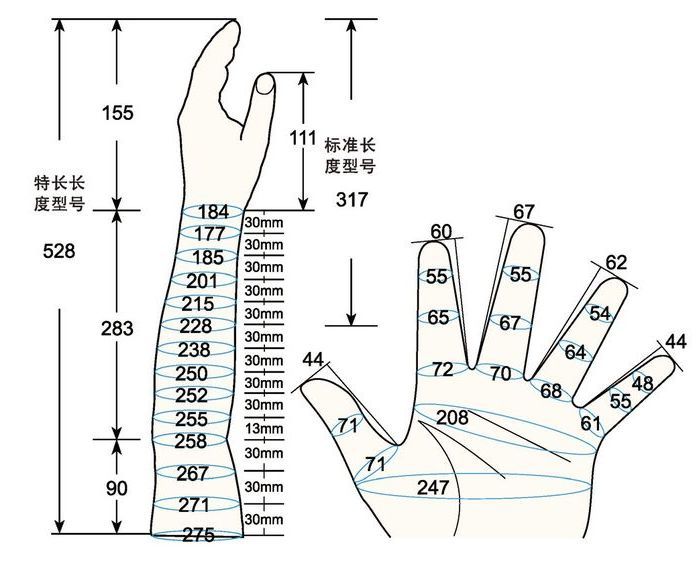 101 L male adult M1 left measure sc regal prosthesis