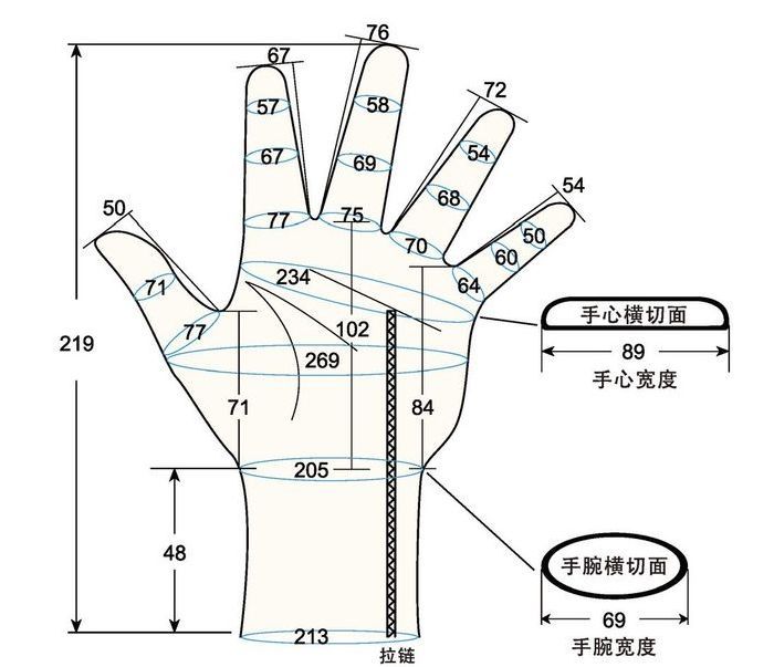 103 male adult L left hand measure sc regal prsothesis