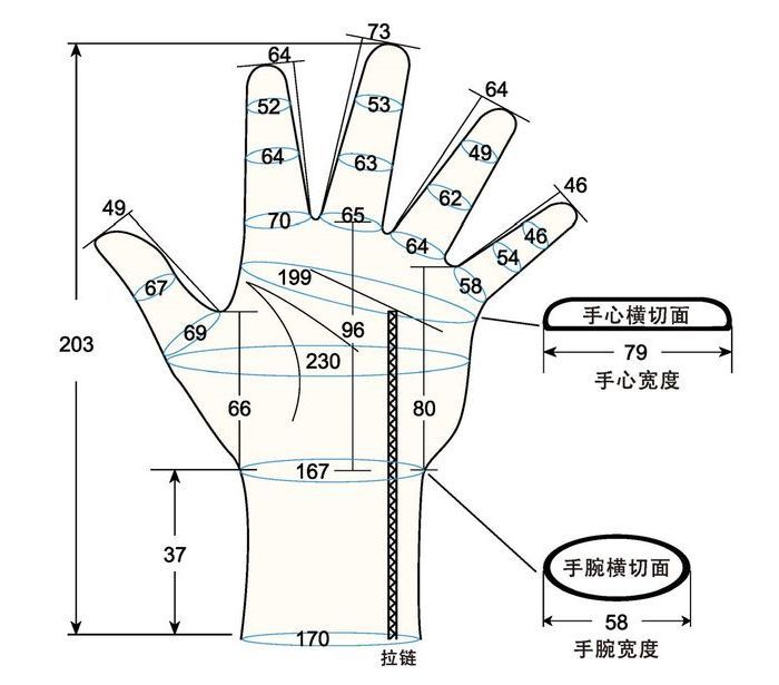 103 male adult M2 left hand measure sc regal prosthesis